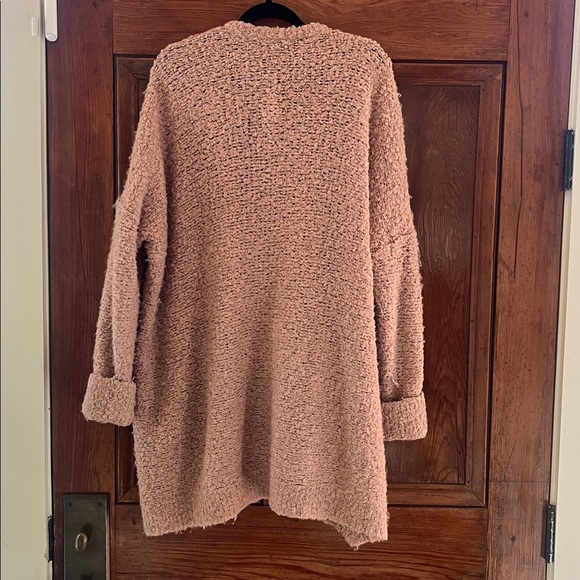 Free People Blush Slouch Cardigan Sweater Size Large - Picture 3 of 8